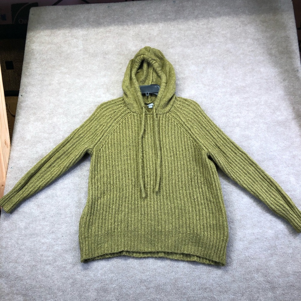 Aerie hooded green sweater size XS